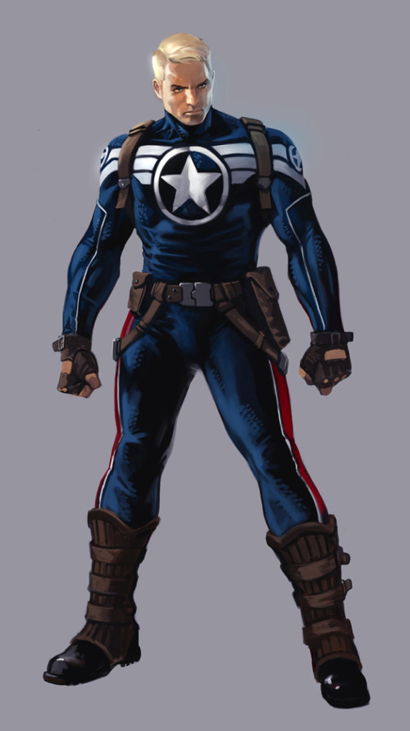 Steve Rogers com o uniforme de Super Soldado