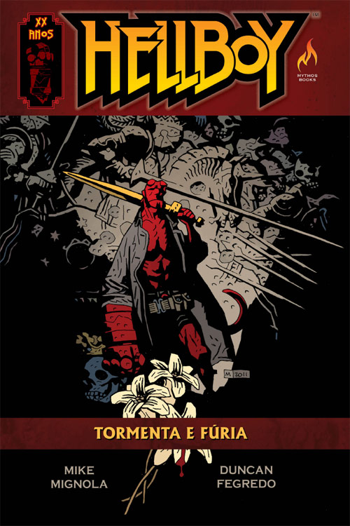 Capa do encadernado Hellboy: Tormenta e Fúria