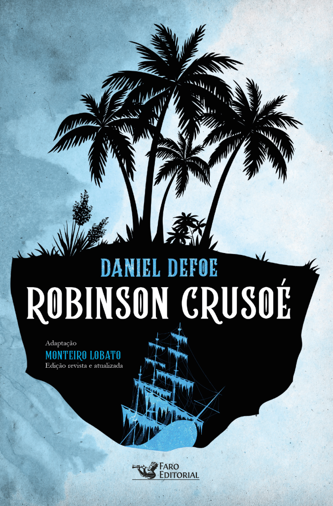 Capa do livro clássico Robinson Crusoé, de Daniel Defoe